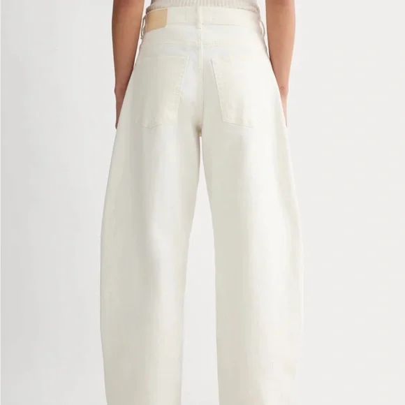 Everlane Way High Curve Jean in Ecru - Picture 2 of 8